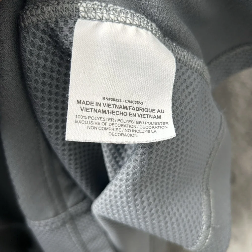 Nike Pullover Men's XL Gray Dri-FIT 1/4 Zip Mock Neck Athletic Performance
